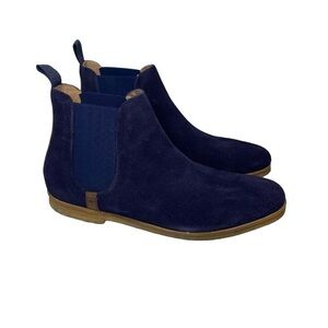 Ted Baker London Mardin Suede Chelsea Boots Navy 10